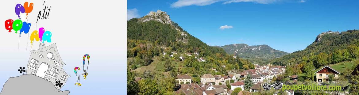 hebergements autour de salins les bains parapente