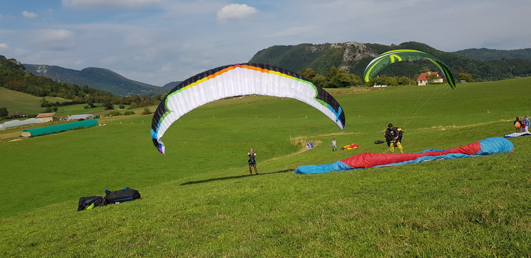 seance perfectionnement parapente jura poupet