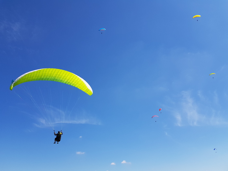 grand vol d'un stage initiaition parapente poupet